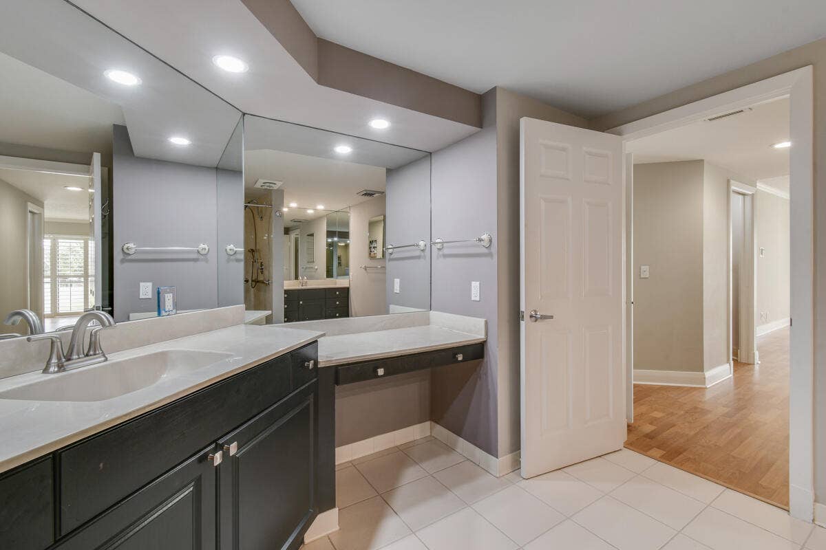 1117 Marine Way E, #K2l, North Palm Beach, FL 33408 Master Bath Vanity to Bedroom