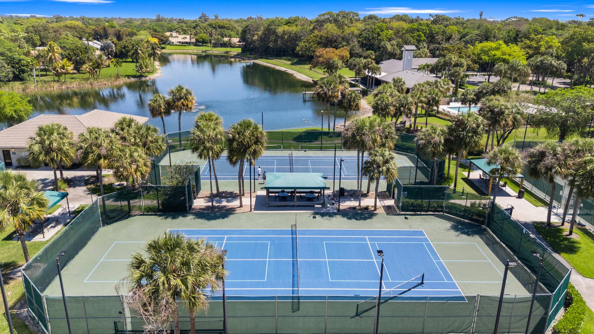 7210 W Cypresshead Drive, Parkland, FL 33067 Pickleball court view
