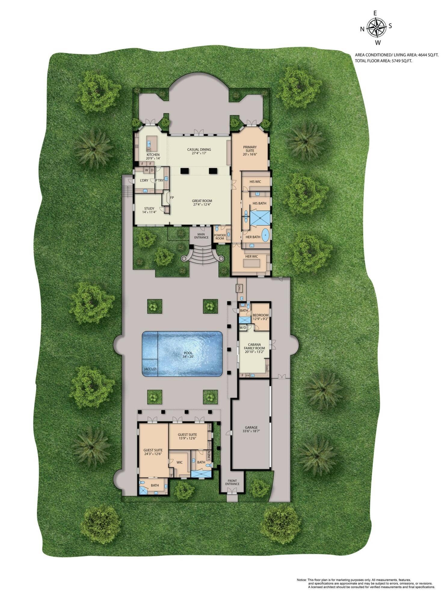 43 N Beach Road, Hobe Sound, FL 33455 Floor Plan