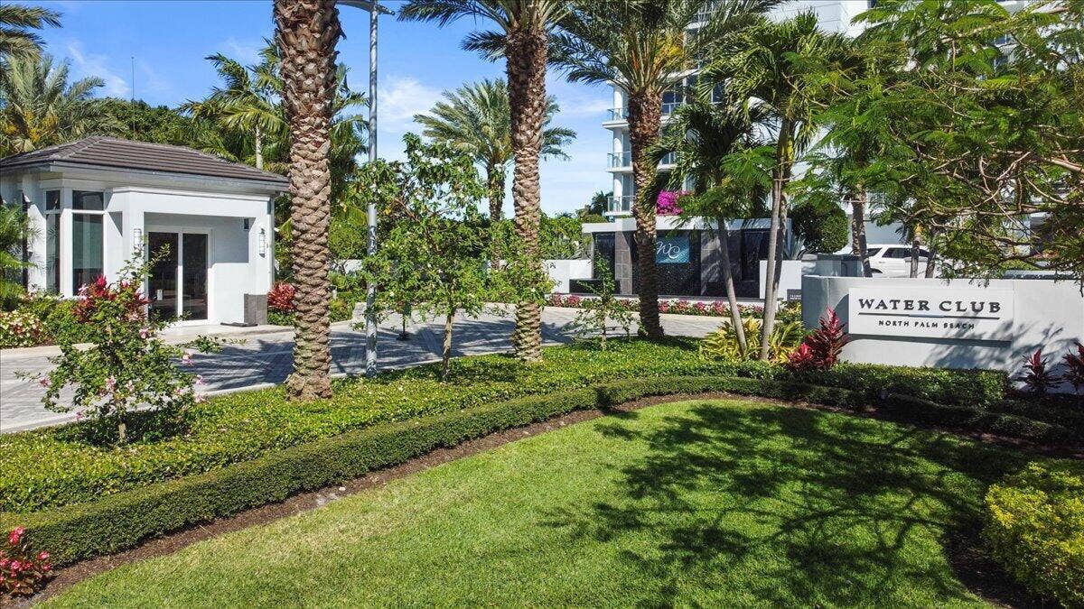 1 Water Club Way, #604, North Palm Beach, FL 33408 WaterClub entrance