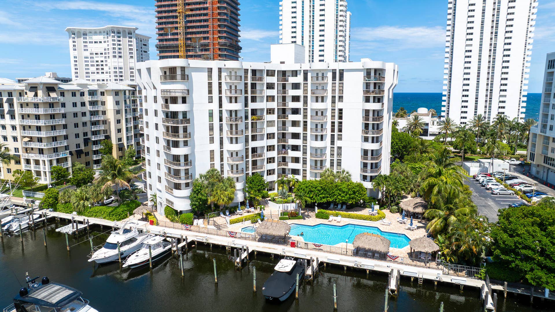 1361 S Ocean Boulevard, #303, Pompano Beach, Pompano Beach, FL 33062 Aerial view back of building