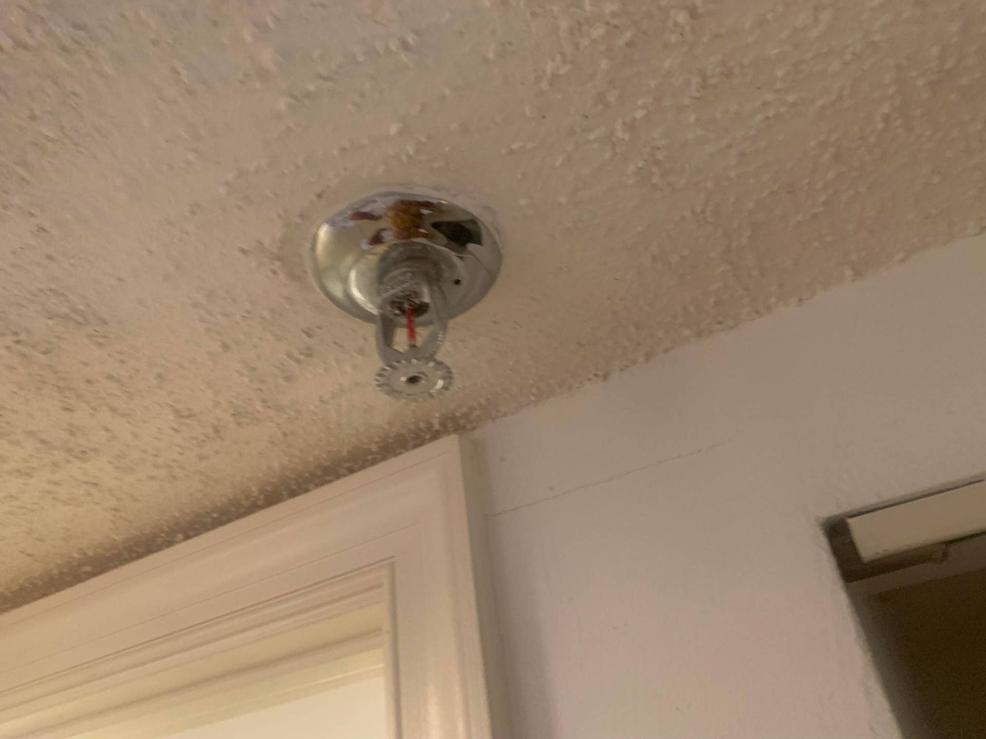 fire sprinkler system INSIDE unit