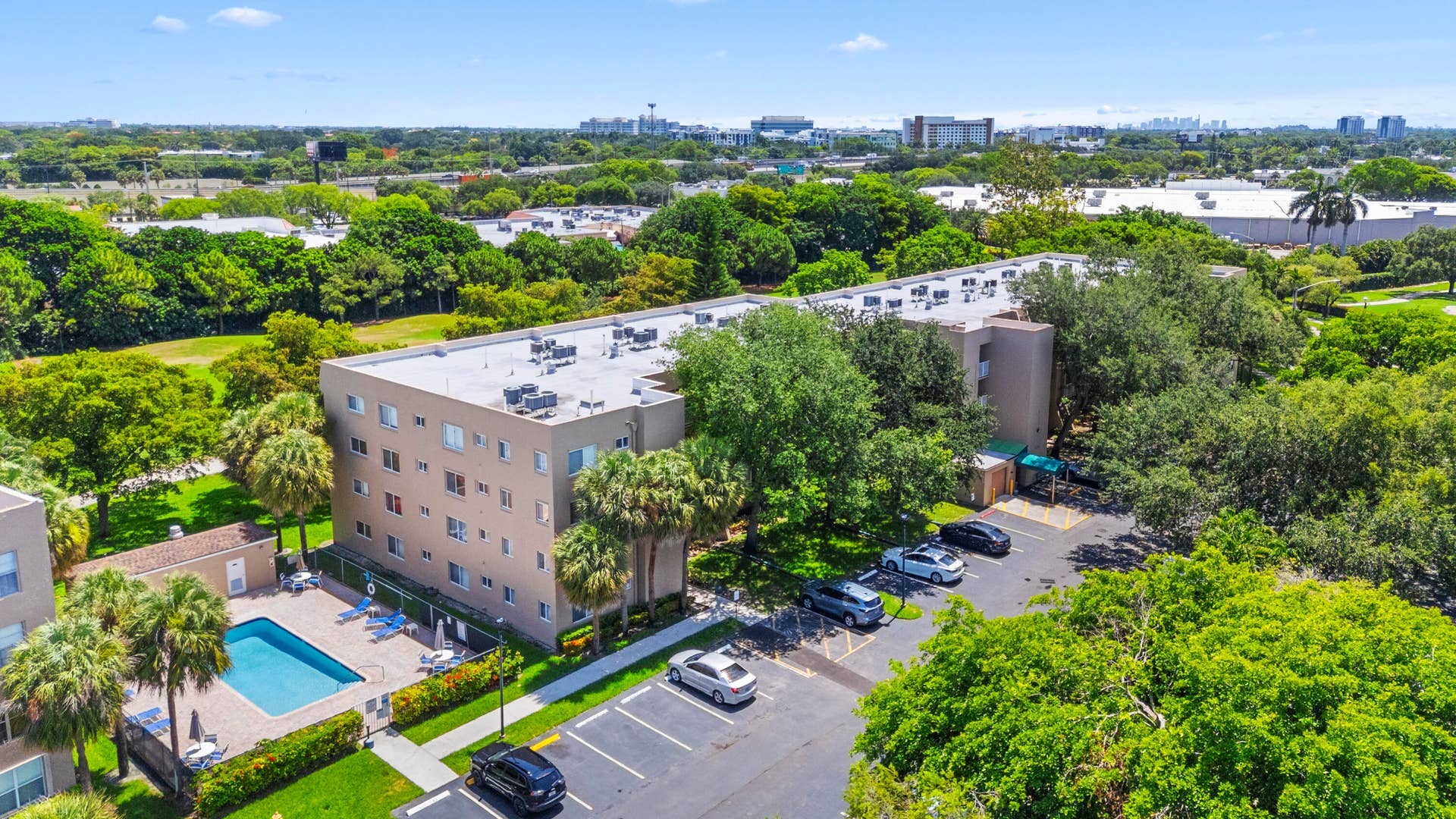 Building 9470 with Tangerine pool adjacent