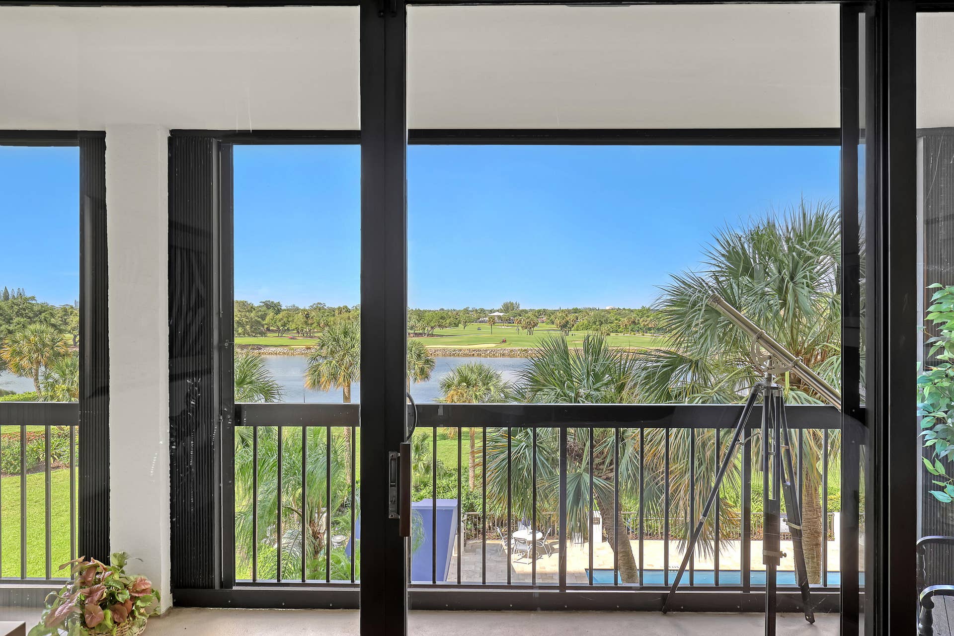356 Golfview Road, #403, North Palm Beach, FL 33408 Pool, deck, ICW & golf beyond