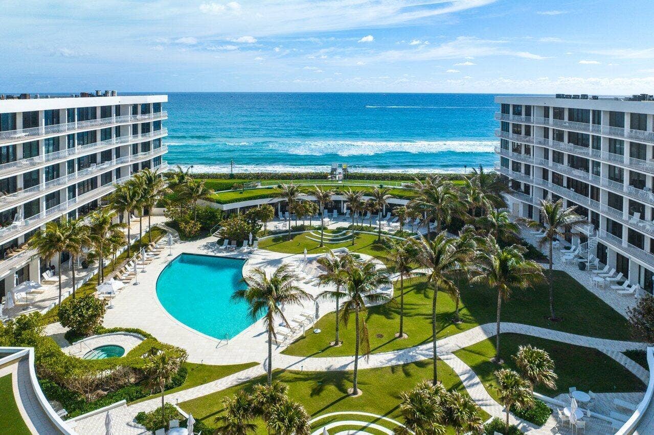 2000 S Ocean Boulevard, #103, Palm Beach, FL 33480 Aerial of Pool Area