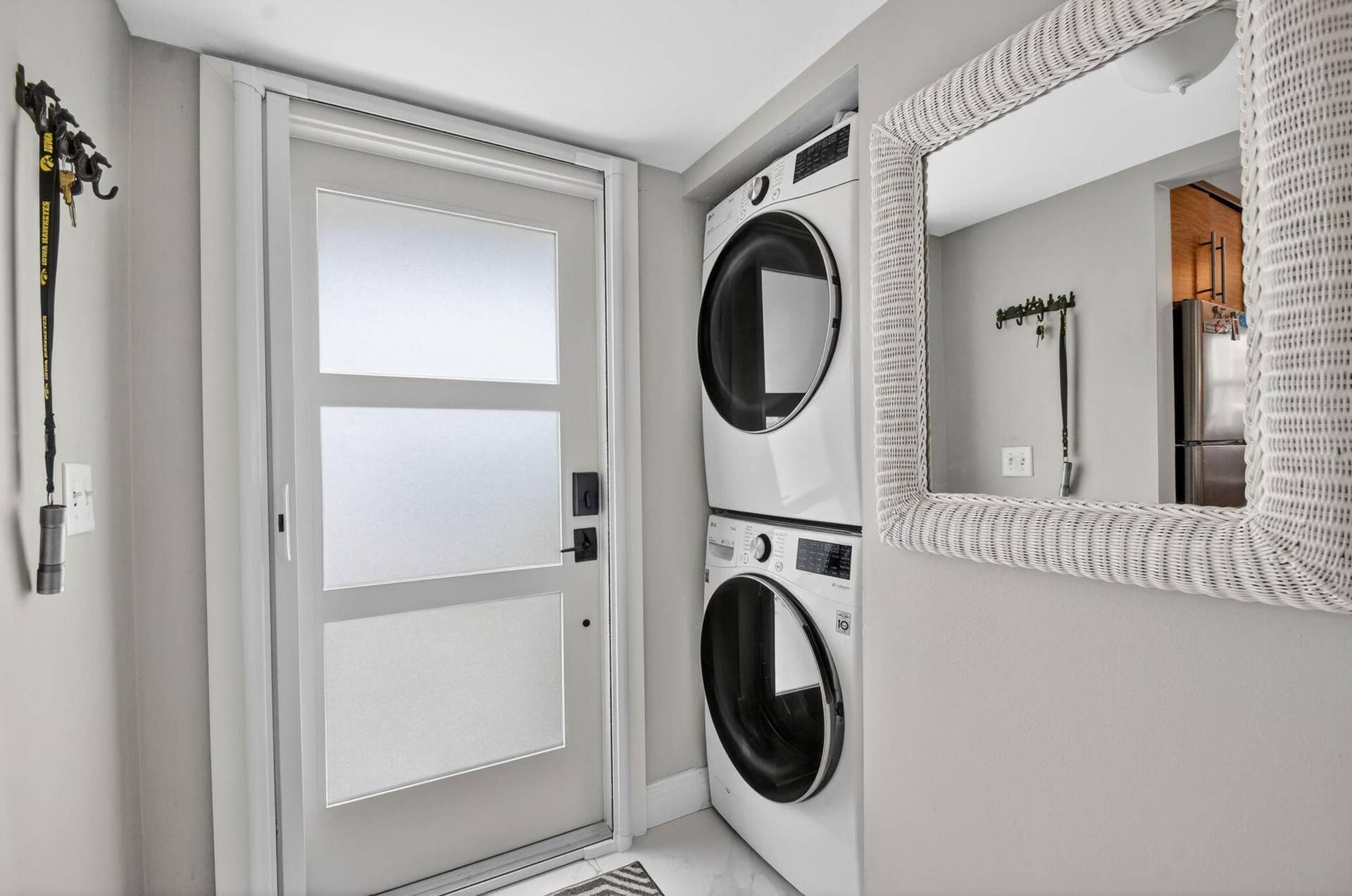 3601 S Ocean Boulevard, #104, South Palm Beach, FL 33480 stacked washer/dryer