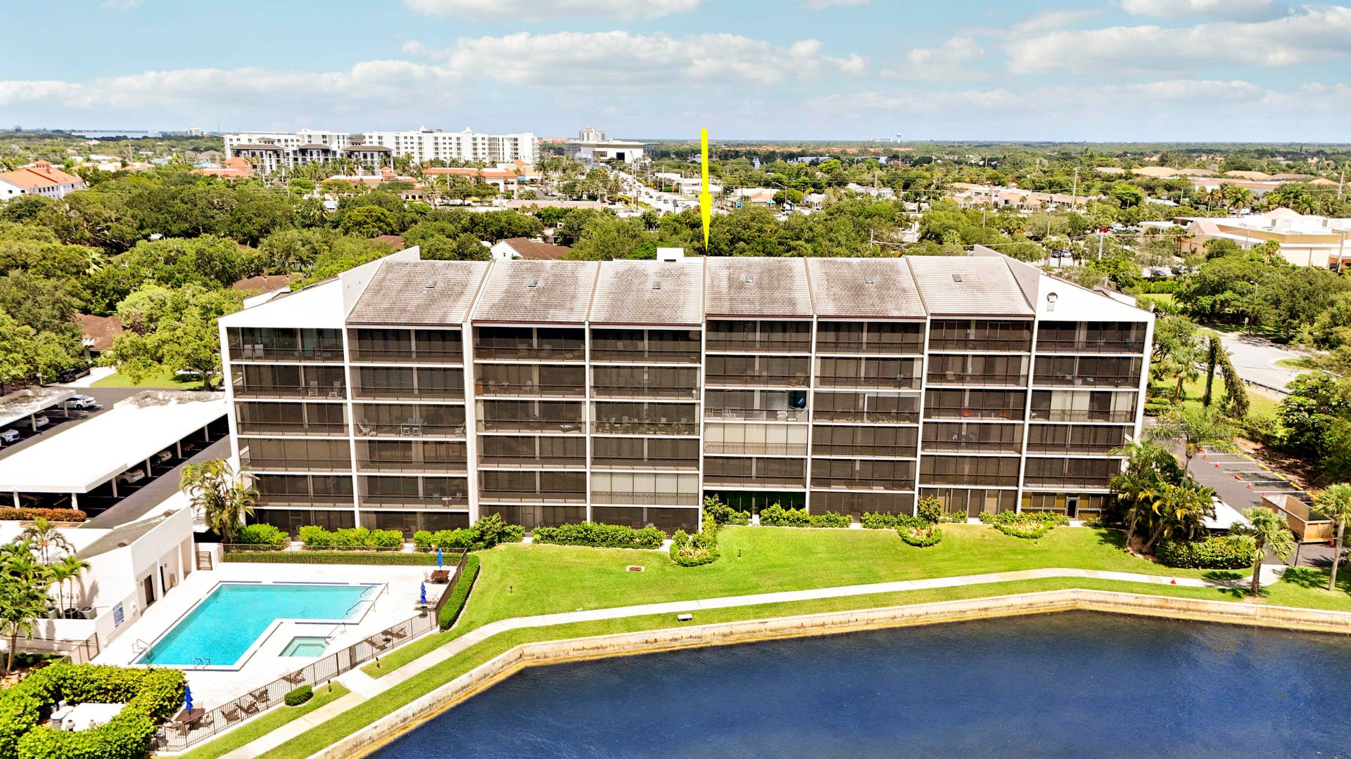 11370 Twelve Oaks Way, #416, North Palm Beach, FL 33408 Aerial View To West
