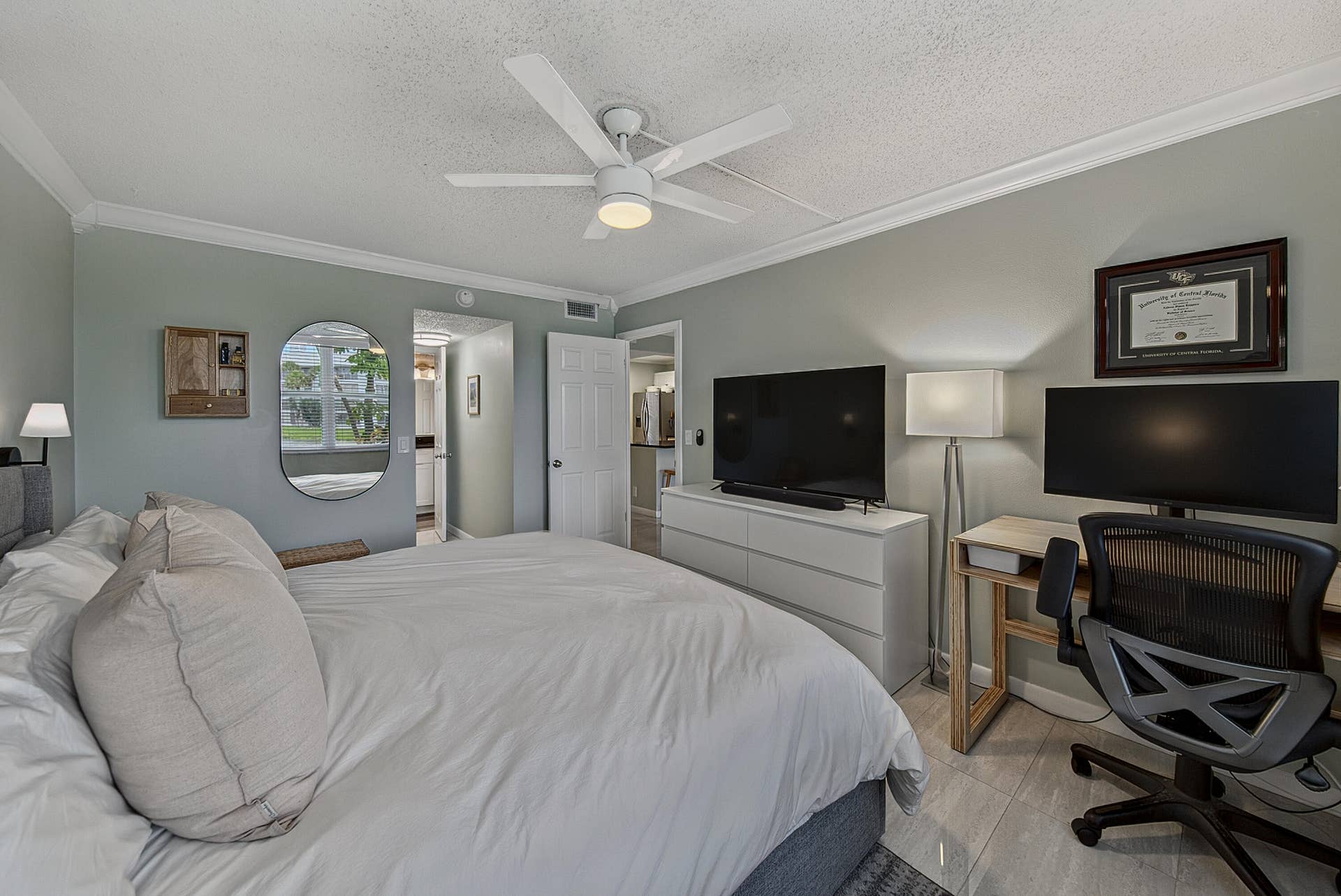9420 Poinciana Place, #108, Davie, FL 33324 Large primary easily accommodates king size bed