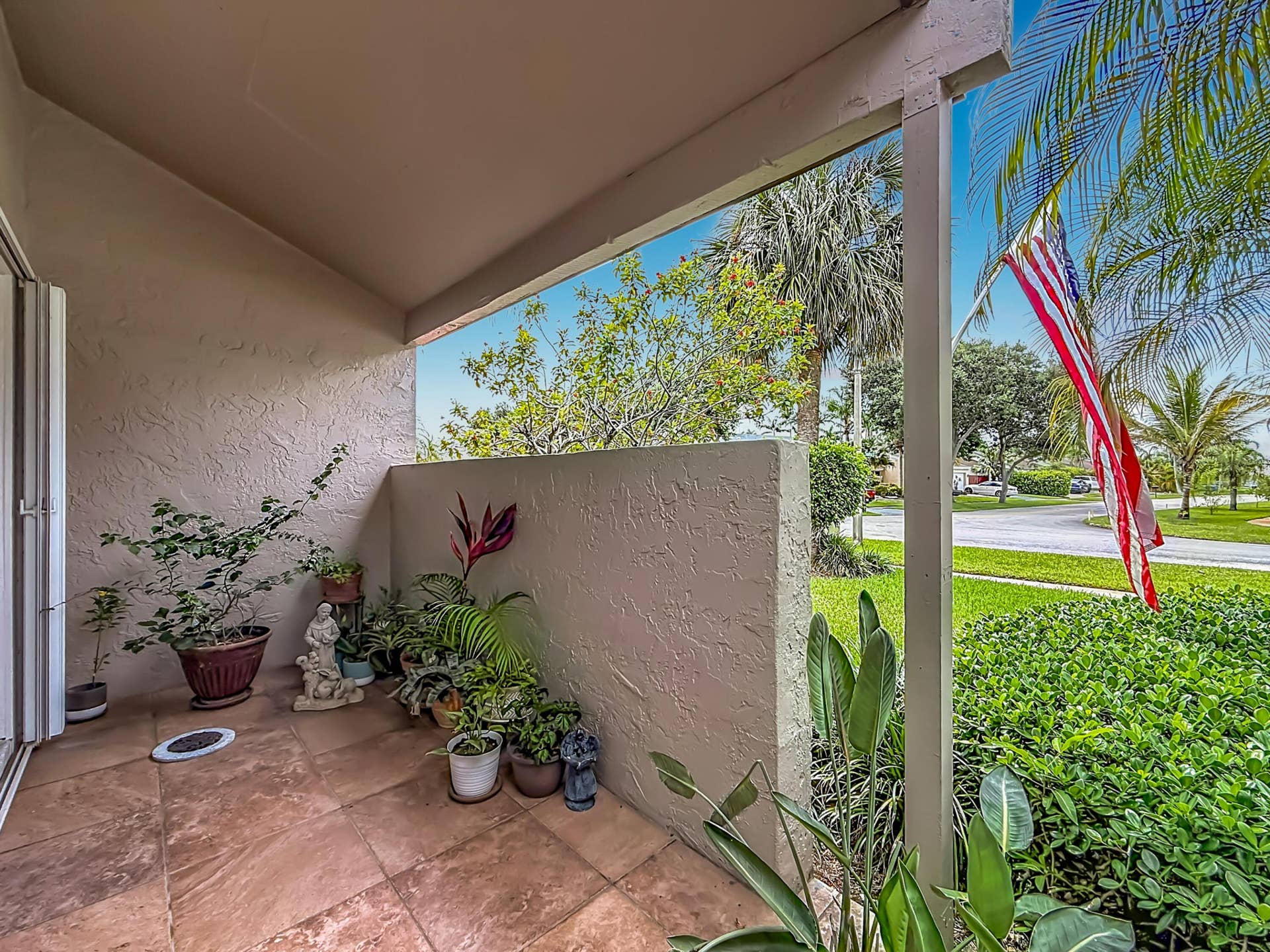 16751 Redwood Way, Weston, FL 33326 Garden view from family room
