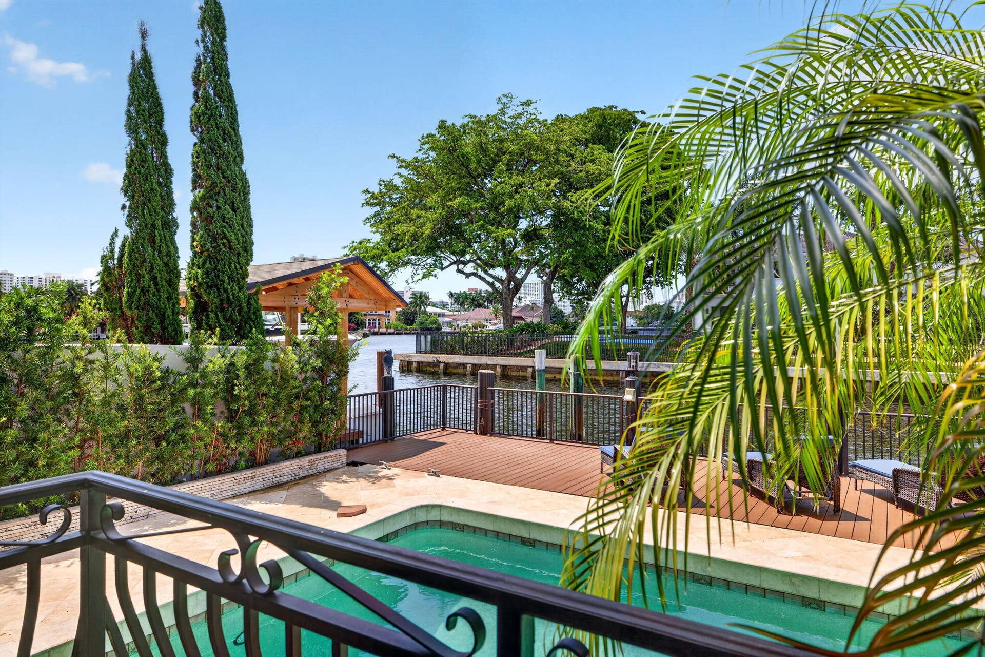 3110 NE 47th Street, Fort Lauderdale, FL 33308 057-Pool-View-From-Balcony