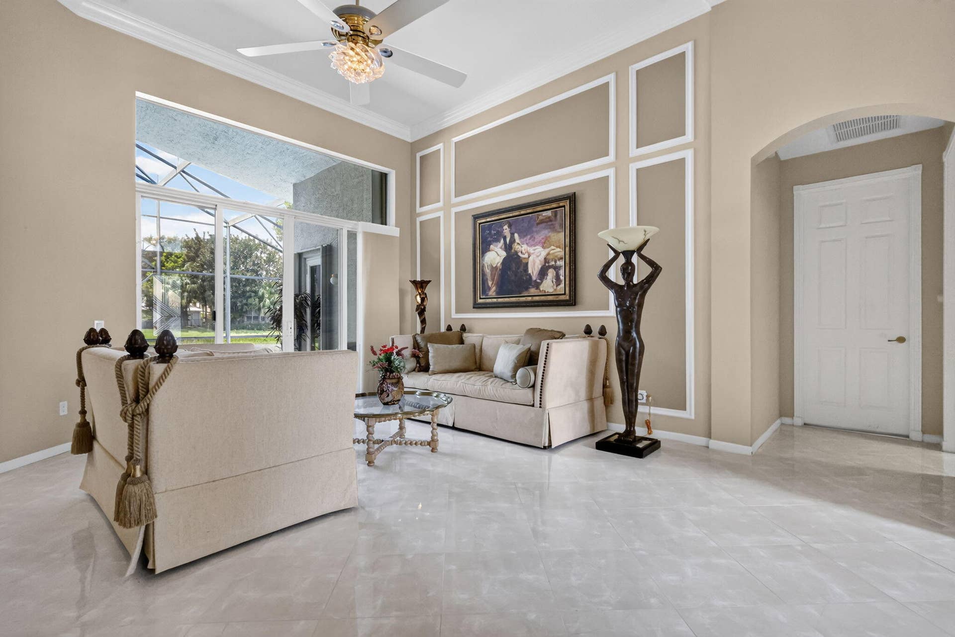 Transom windows adds elegant architecture & brings in natural light