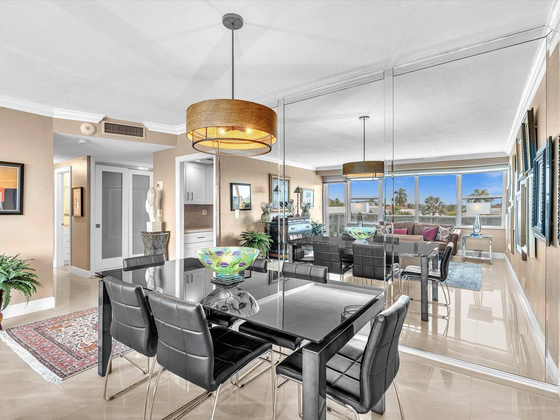 Spacious dining