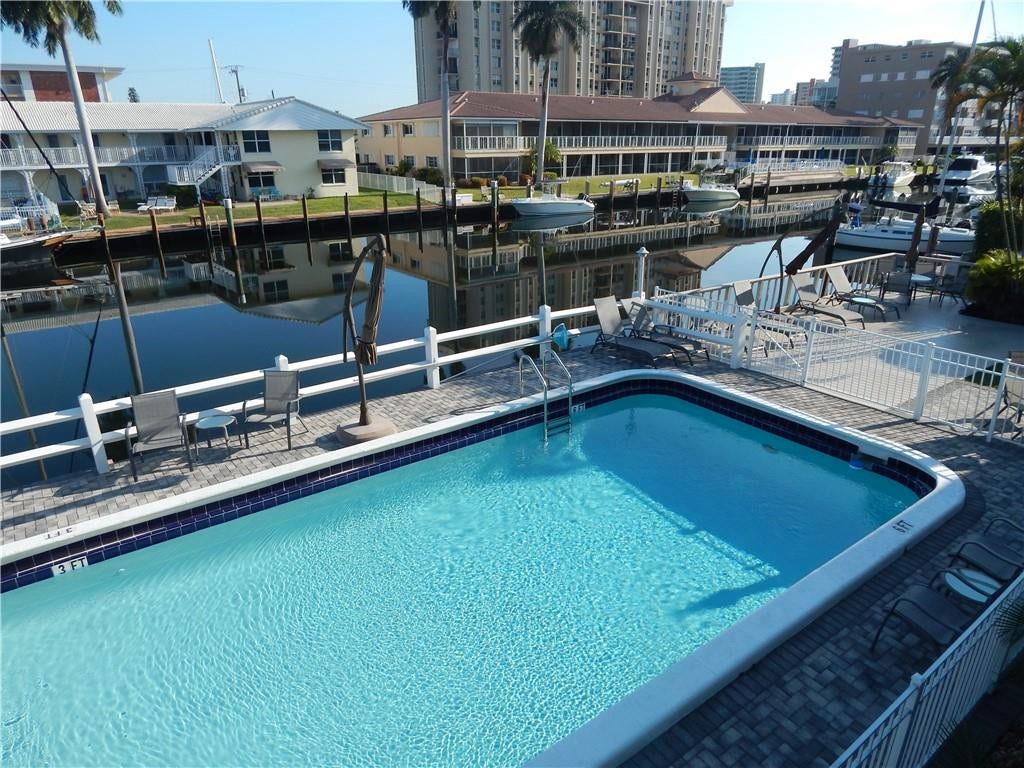 2841 NE 32nd Street, #29, Fort Lauderdale, Fort Lauderdale, FL 33306 Pool and water views from the unit