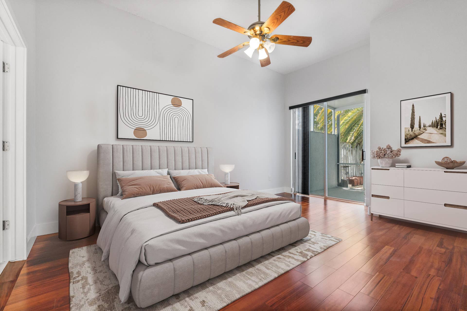 13452 NW 5th Court, Plantation, FL 33325 Primary bedroom has real hardwood floors.