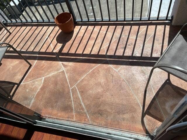 616 Clearwater Park Road, #1207, West Palm Beach, FL 33401 FLAGSTONE BALCONY