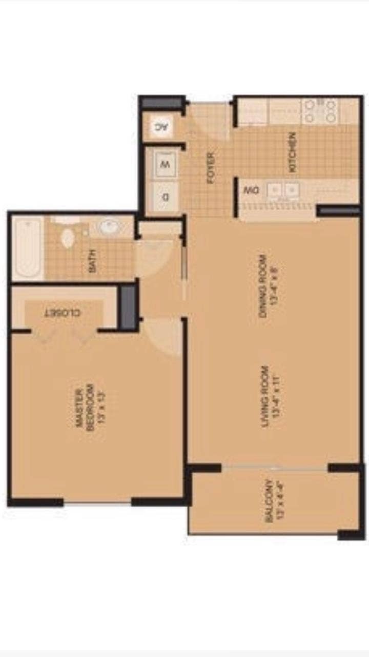 616 Clearwater Park Road, #1207, West Palm Beach, FL 33401 ARUBA FLOORPLAN