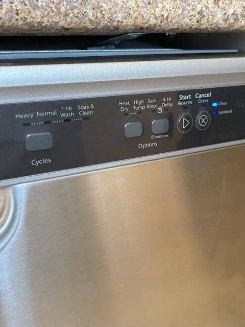 616 Clearwater Park Road, #1207, West Palm Beach, FL 33401 DISHWASHER CLOSE UP