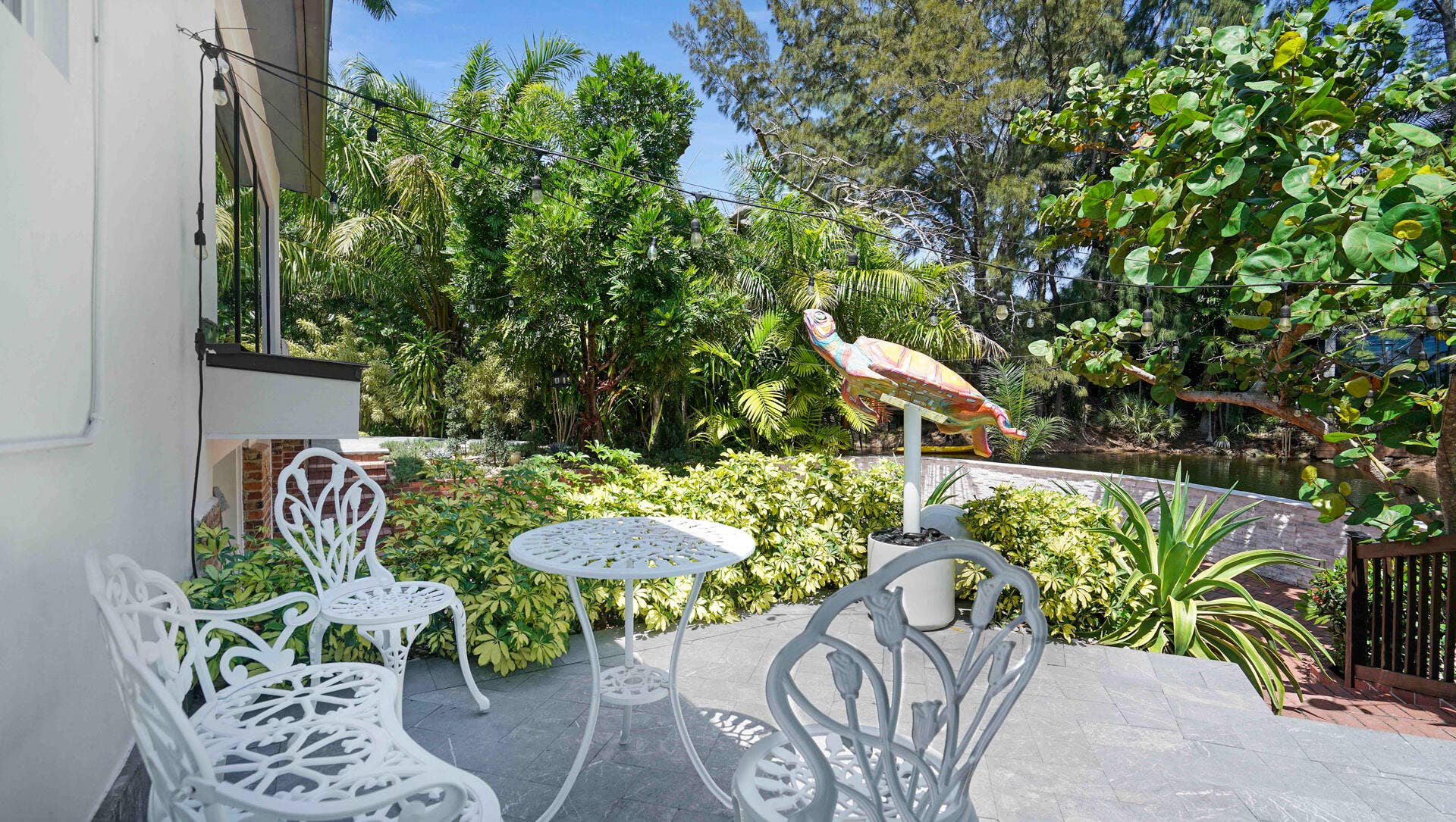 2249 Lazy Lane, Lazy Lake, FL 33305 Patio over the lake