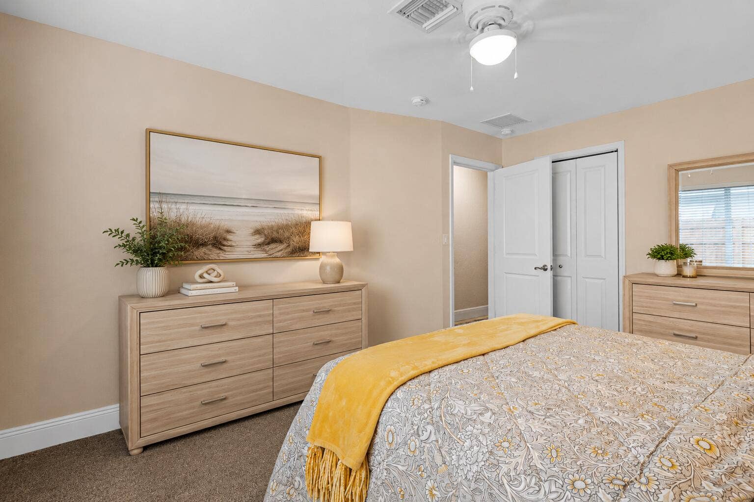 2070 NE 63rd Street, Fort Lauderdale, FL 33308 Virtually Staged Guest Bed