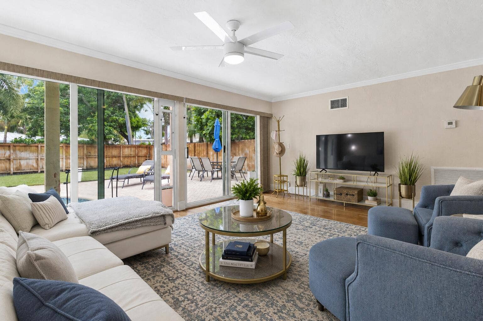 2070 NE 63rd Street, Fort Lauderdale, FL 33308 Virtually Staged Family Room