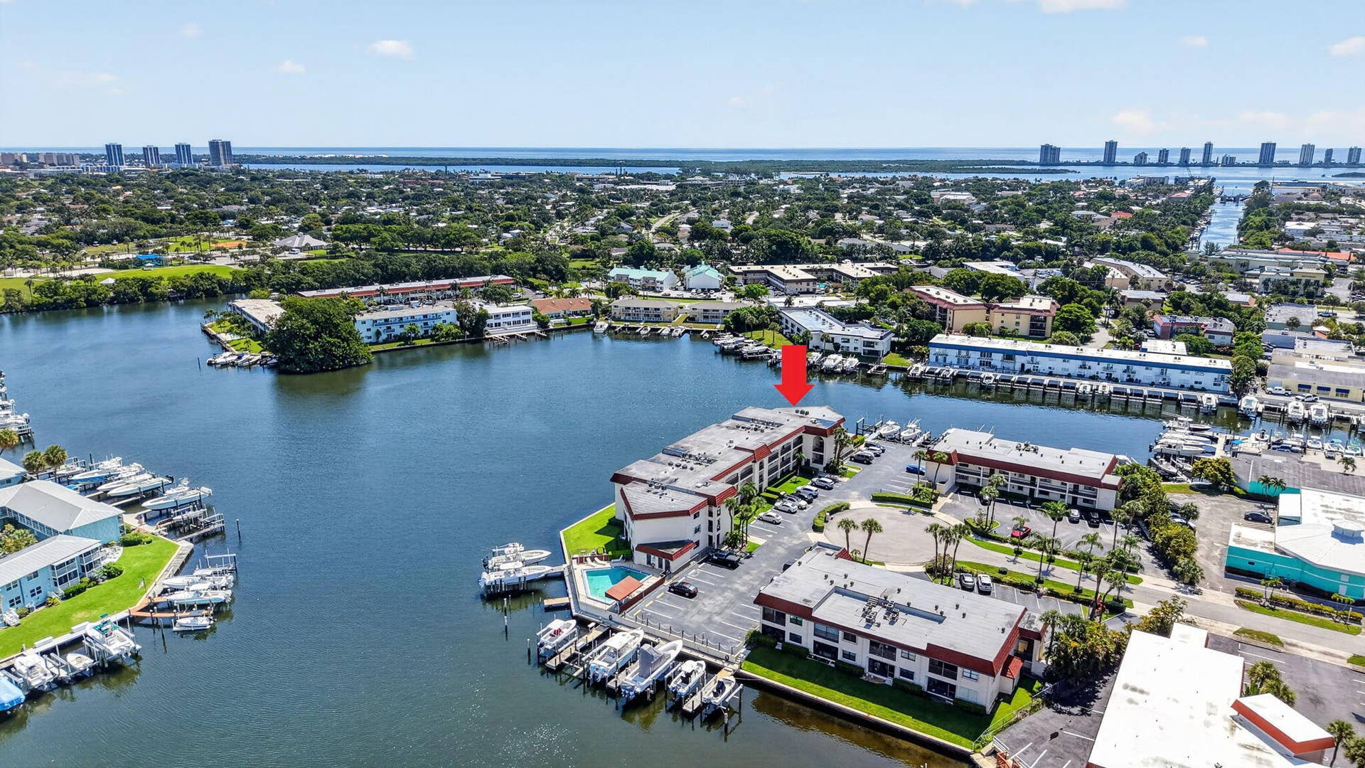 313 Lake Circle, #316, North Palm Beach, FL 33408 Aerial
