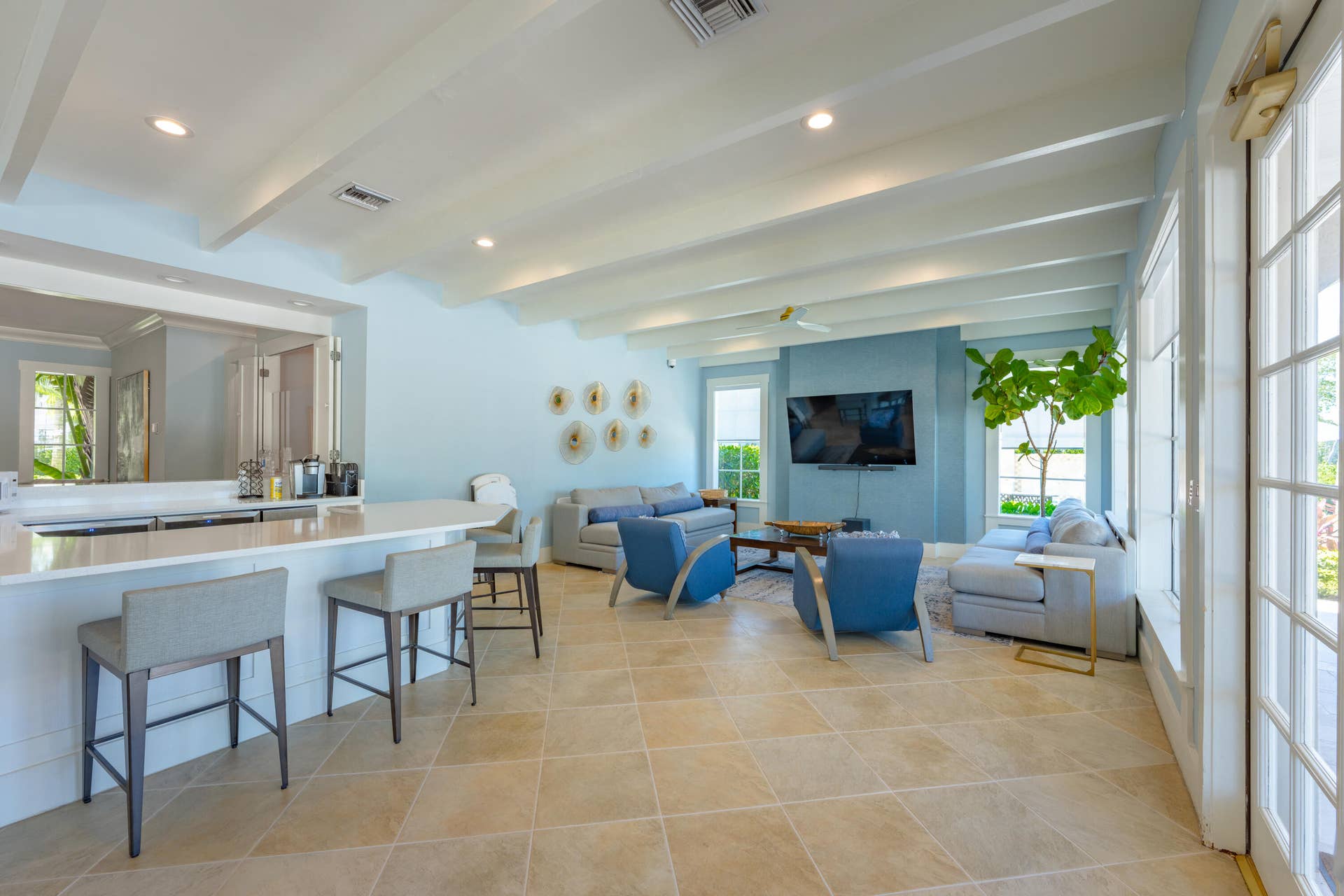 3594 S Ocean Boulevard, #604, Highland Beach, FL 33487 Kitchen area in clubhouse
