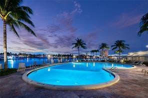1 Las Olas Circle, #610, Fort Lauderdale, FL 33316 Pool sunset