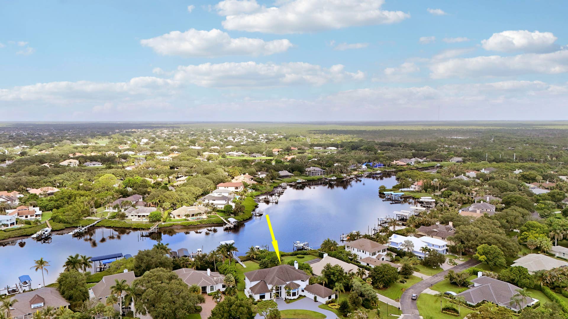 18411 SE Lakeside Drive, Jupiter, FL 33469 Aerial View on River
