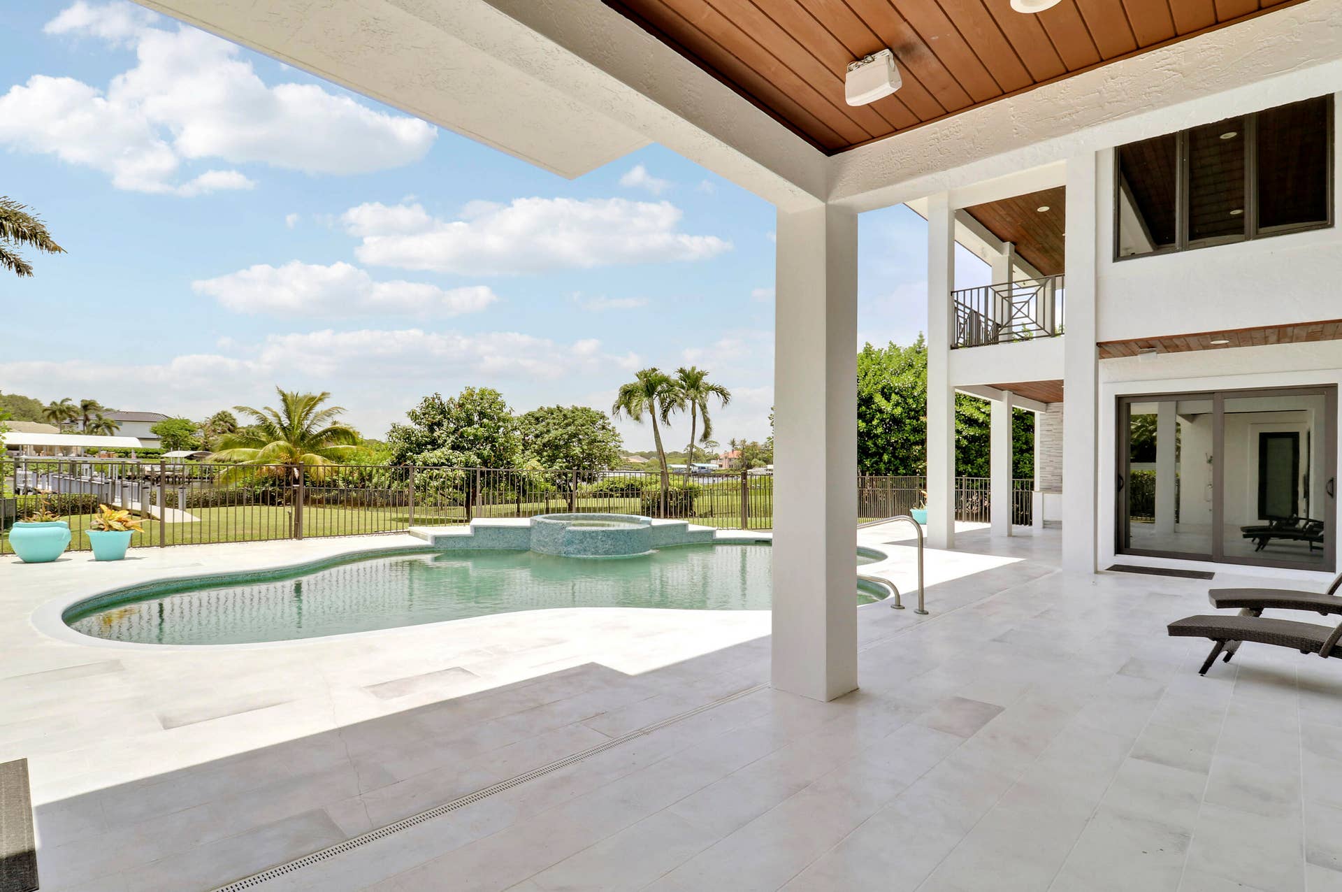 18411 SE Lakeside Drive, Jupiter, FL 33469 Pool to Yard and Water Views