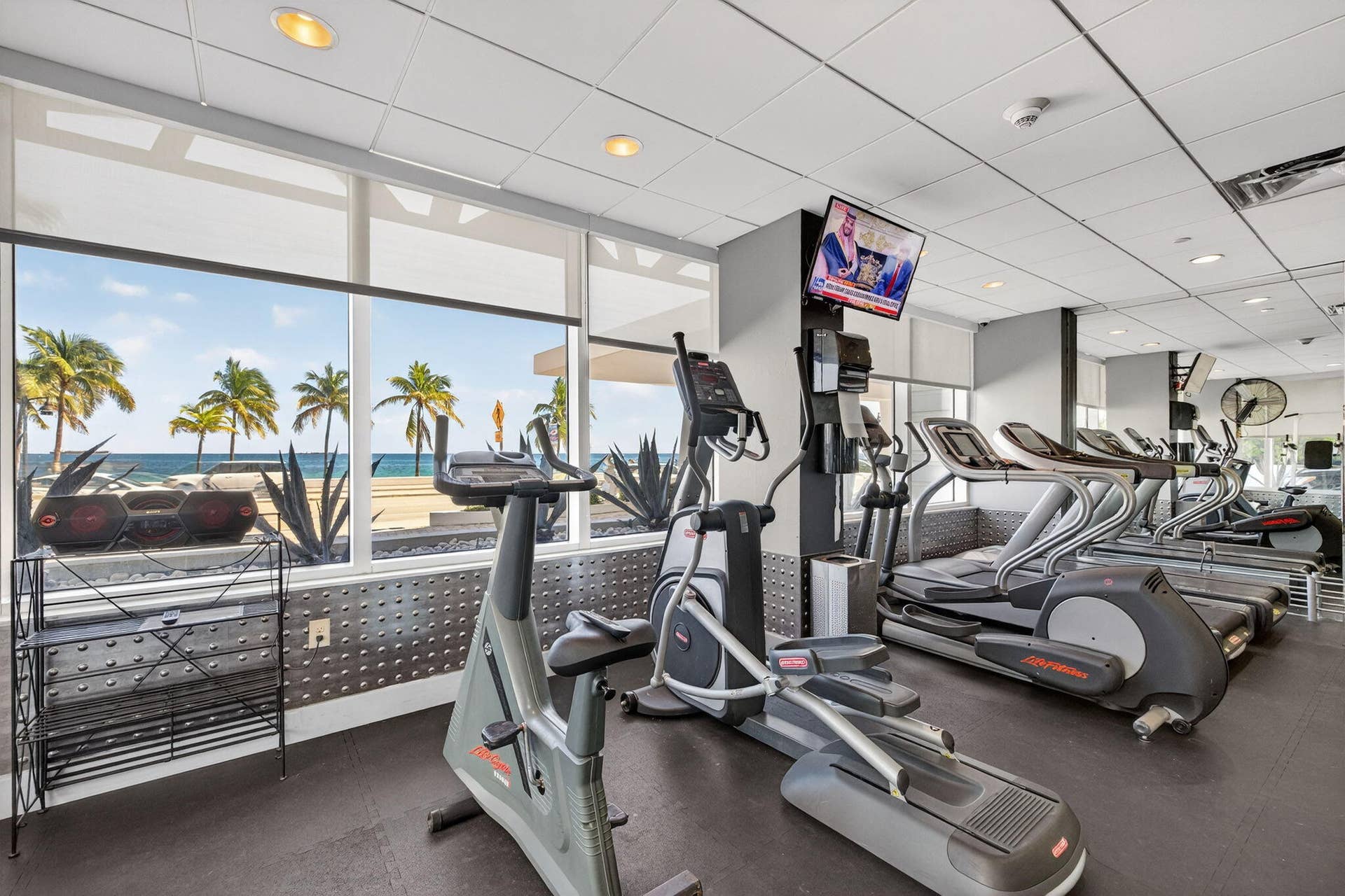 Gym facing A1A