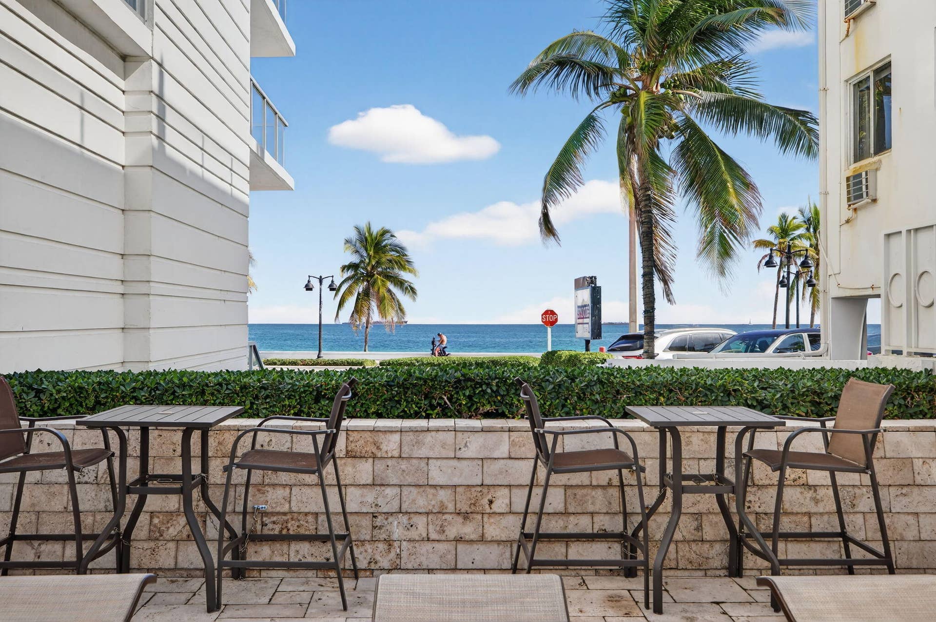 Pool views to ocean