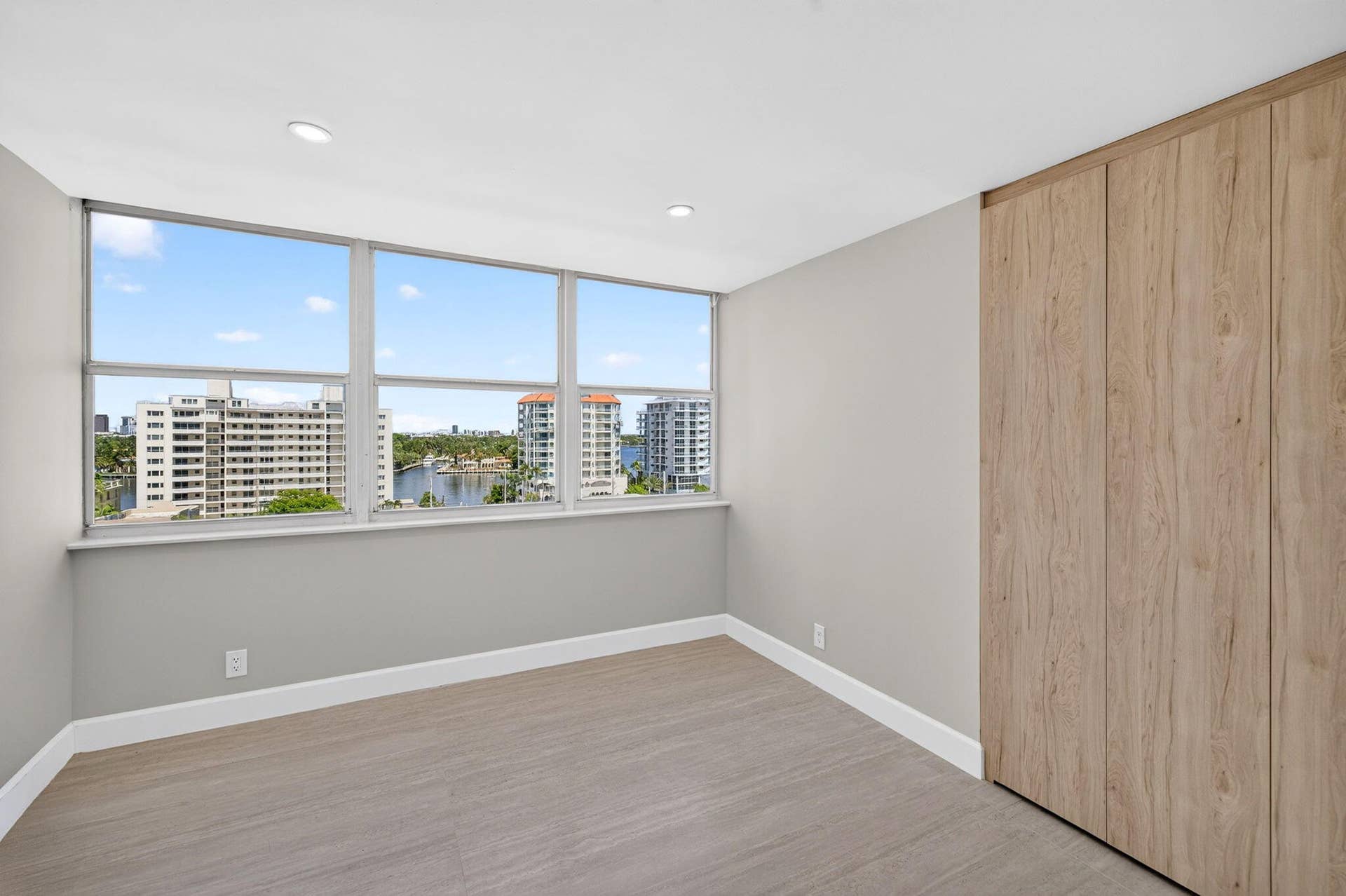 Bright with large windows