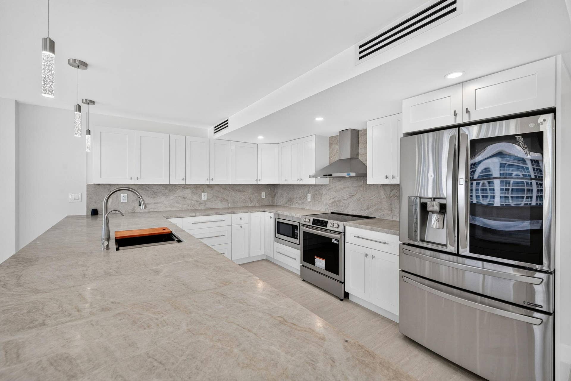 Beautiful Taj Mahal quartzite countertops