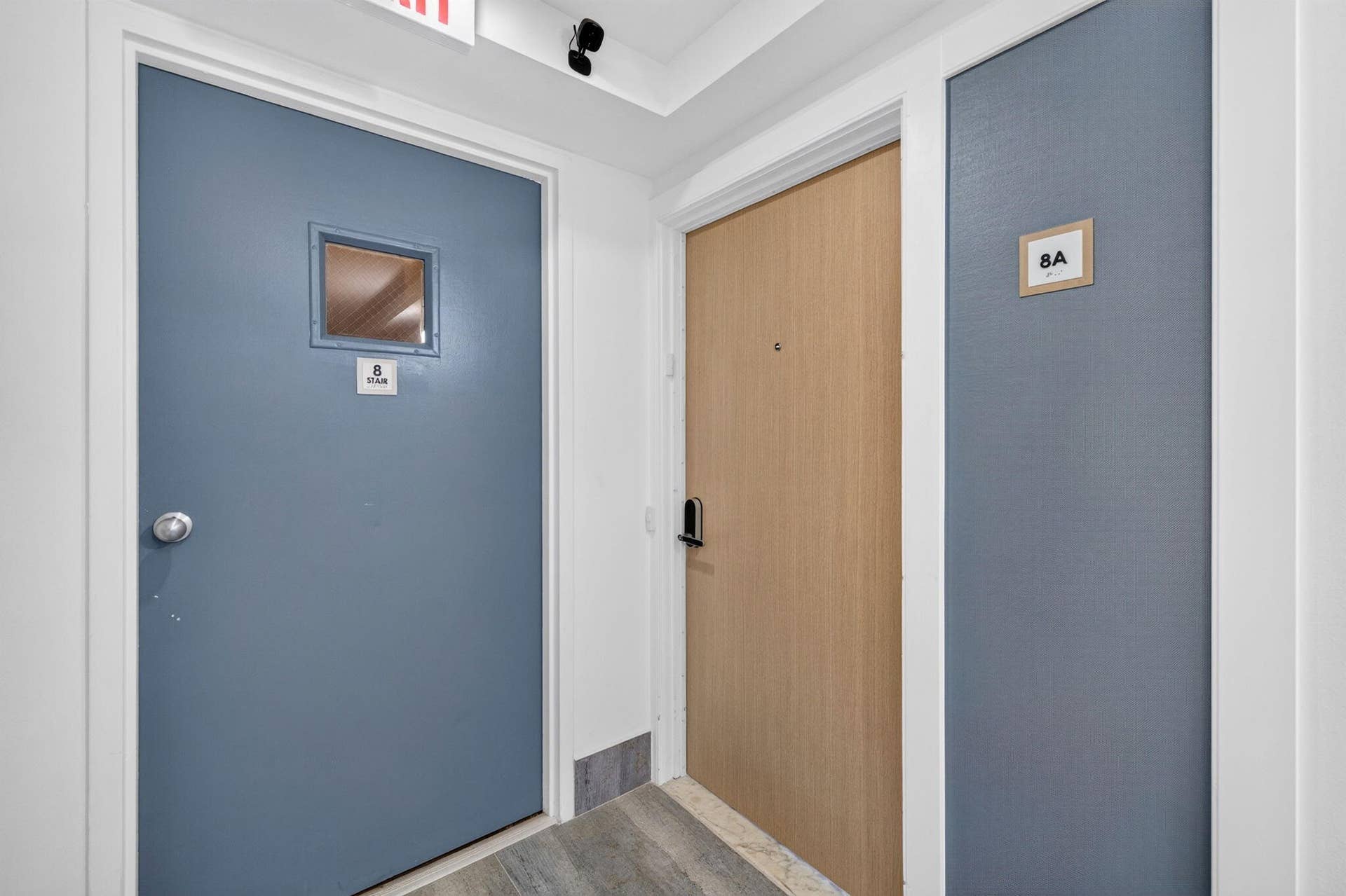 8A entrance door