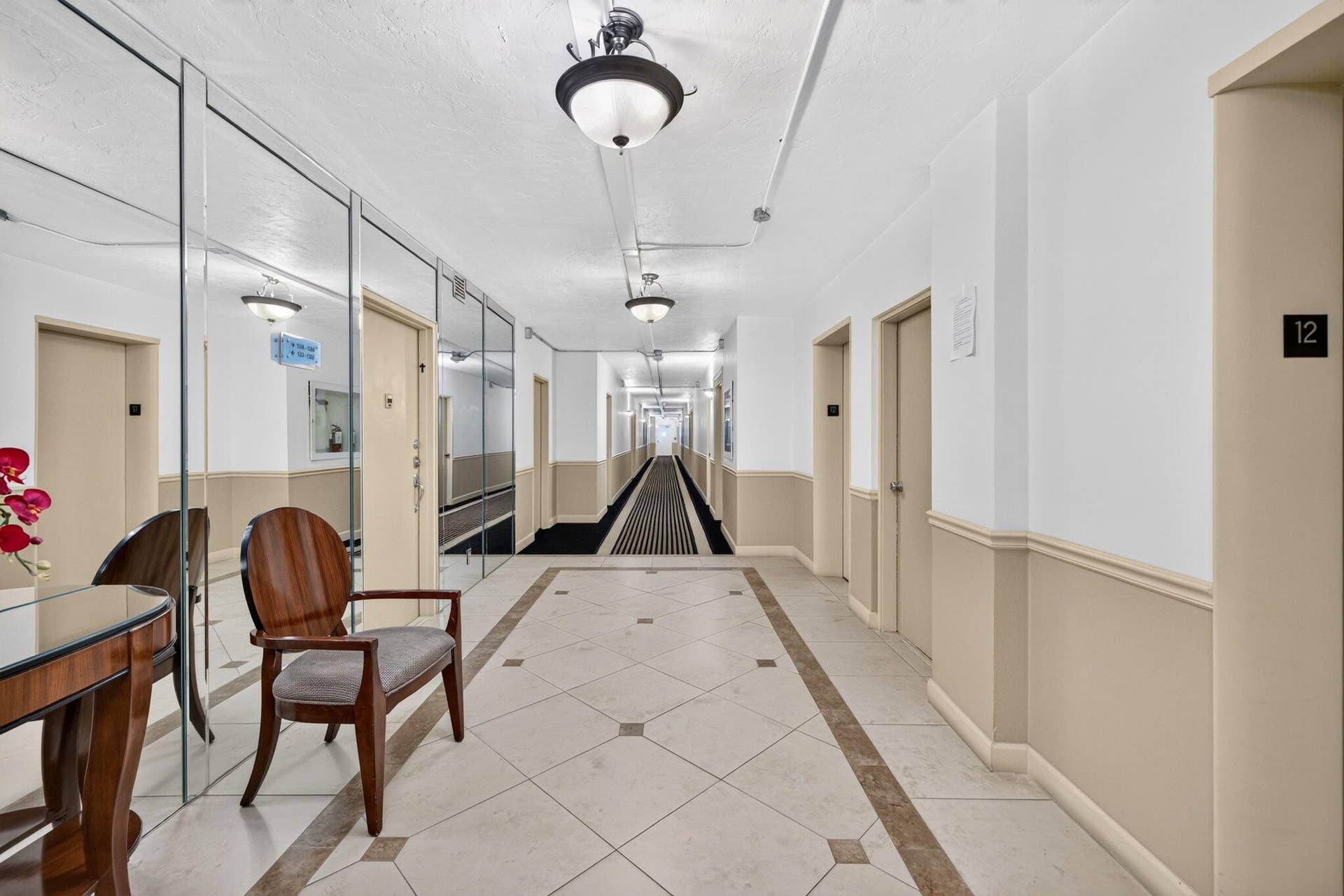 Entry to the 12th floor off the elevator