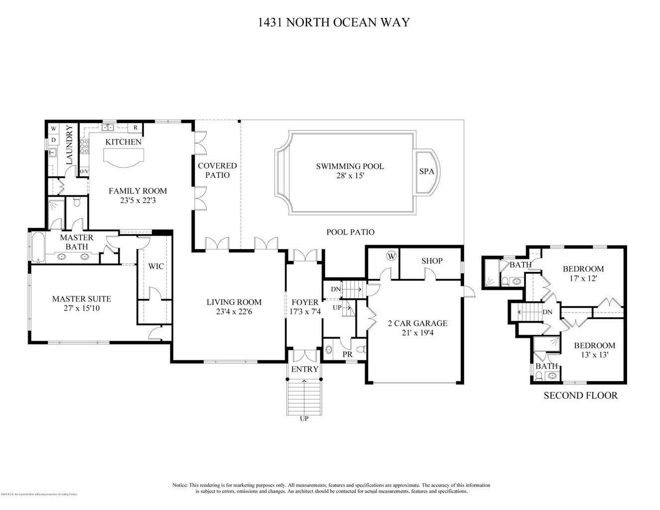 1426 N Ocean Boulevard, Palm Beach, FL 33480 1431 Floorplan