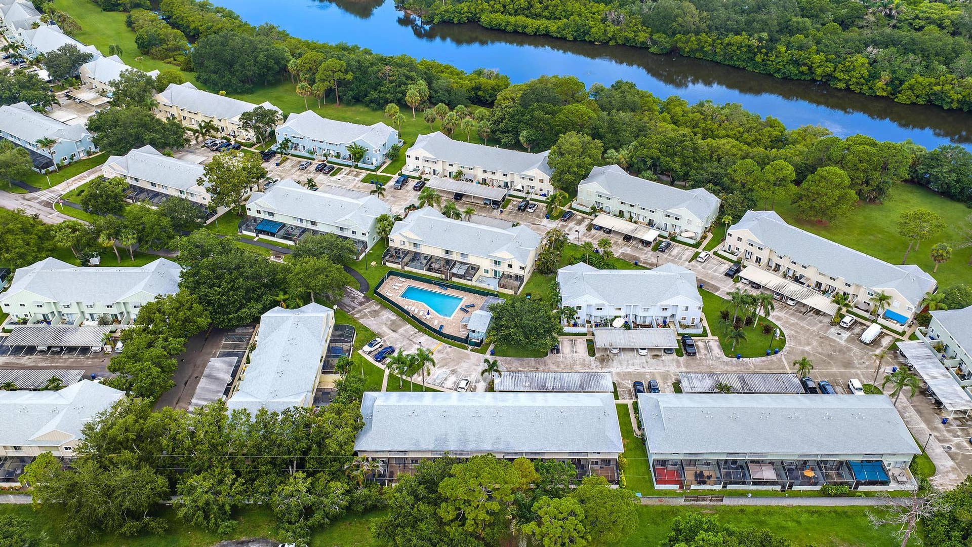 6158 Riverwalk Lane, #6, Jupiter, FL 33458 Aerial View