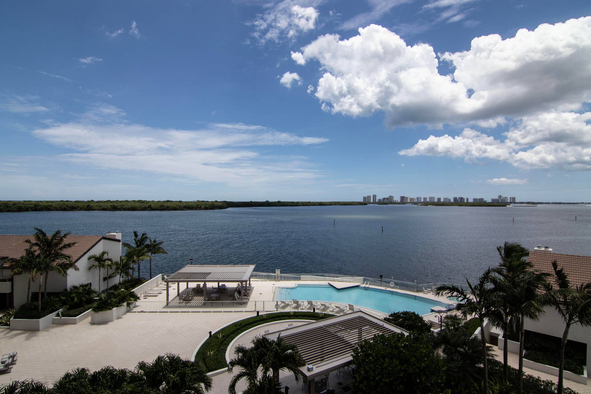 100 Lakeshore Drive, #458, North Palm Beach, FL 33408 One of the many different views from the fully wrap-around terrace. (See new pool, hot tub & outdoor) kitchen.