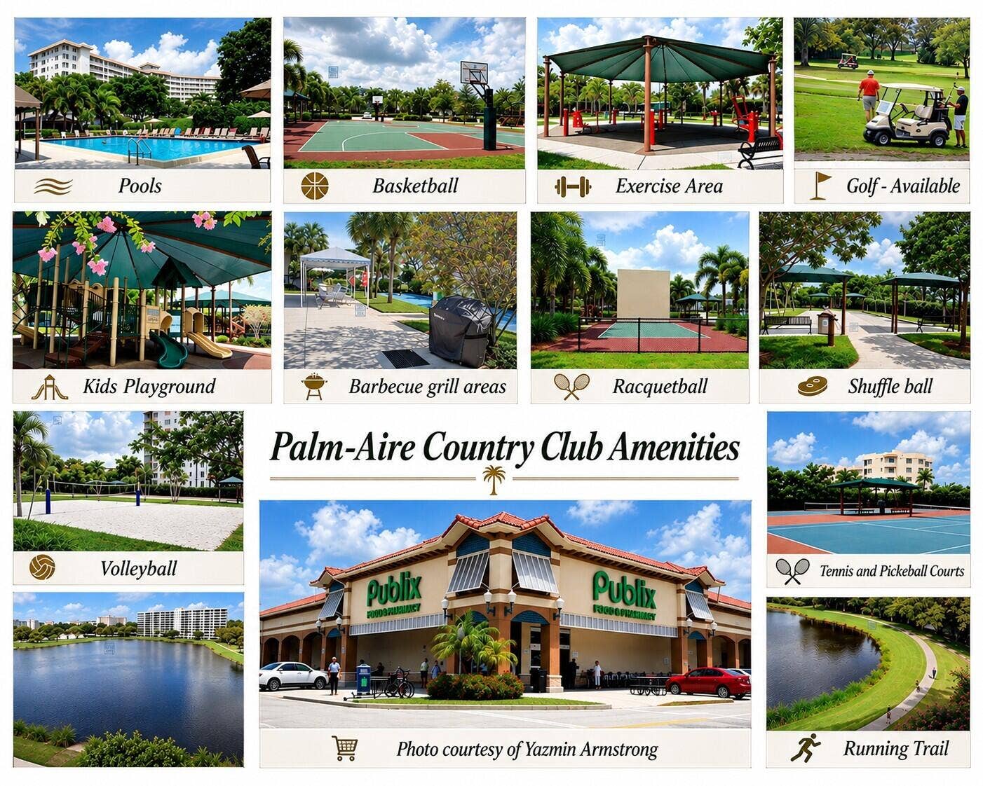 3050 N Palm Aire Drive, #602, Pompano Beach, FL 33069 Palm-Aire Amenities Collage