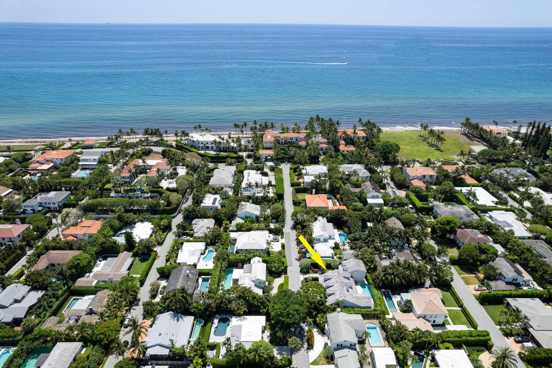 Aerial Facing East of home