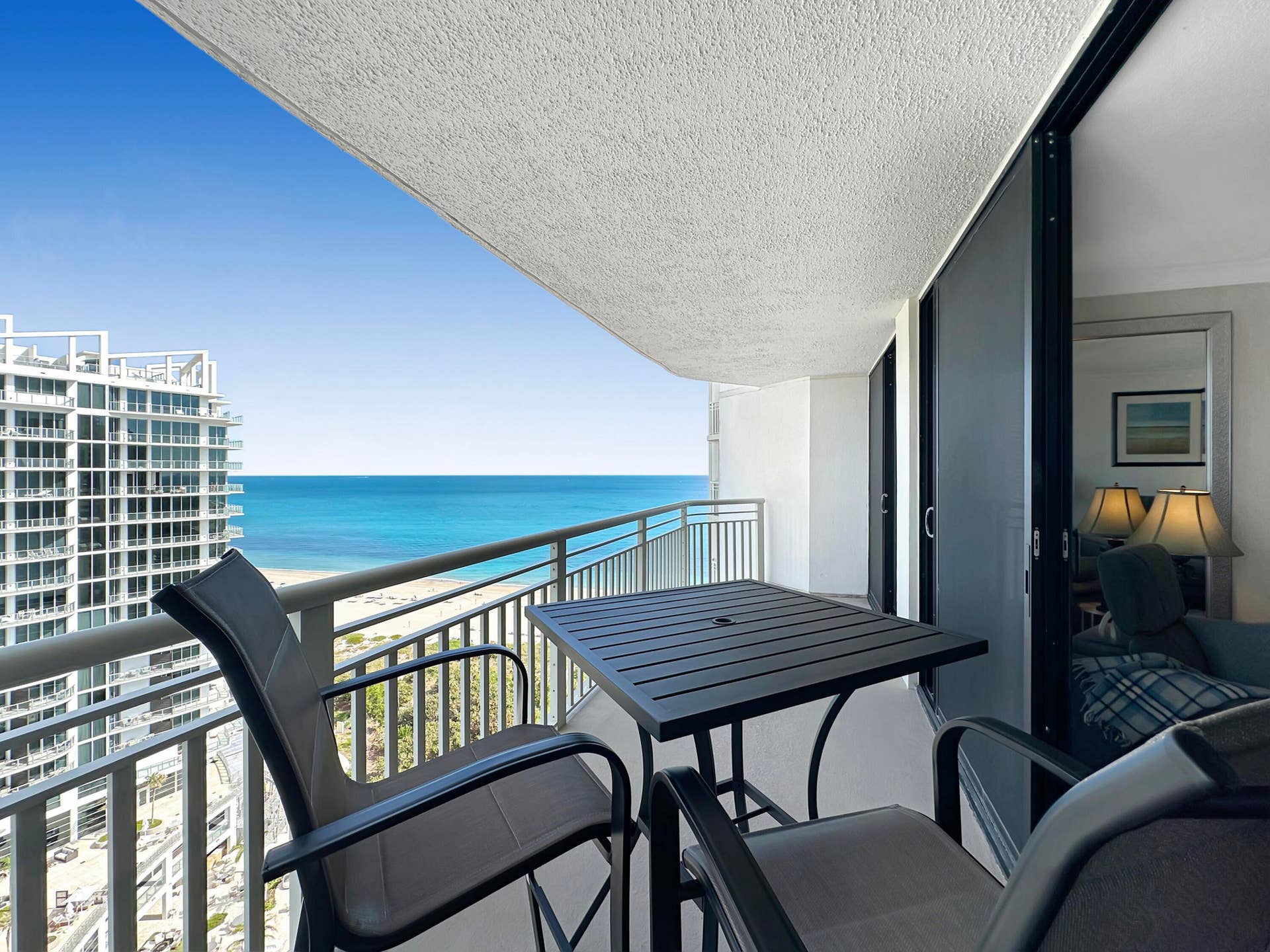 3000 N Ocean Drive, #20 B, Singer Island, FL 33404 Spacious Balcony for Dining & Drinks
