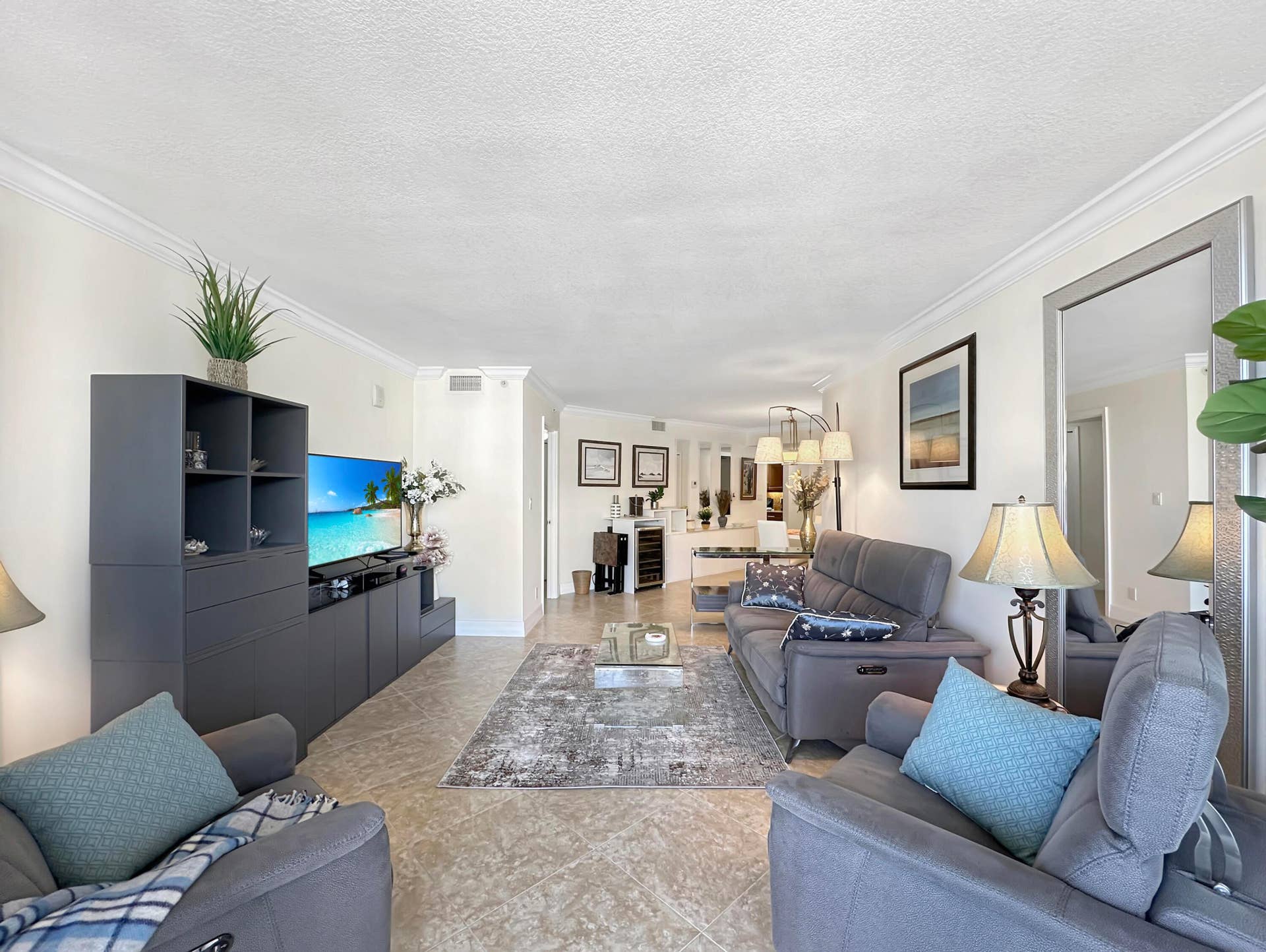 3000 N Ocean Drive, #20 B, Singer Island, FL 33404 Living Room