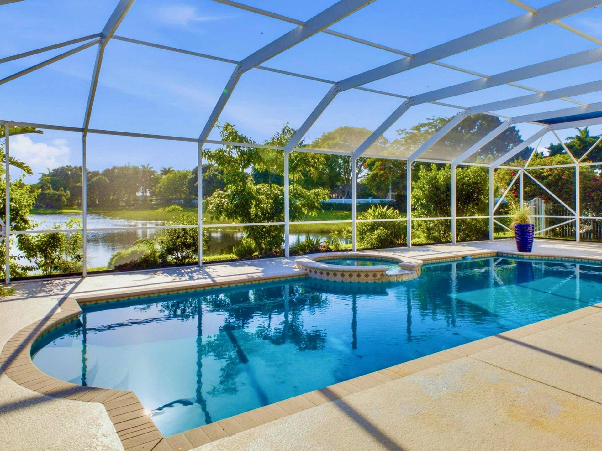 Screened Pool Waterfront 1