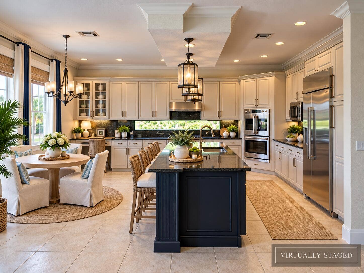 Coastal Luxury Kitchen and Dining Room 2