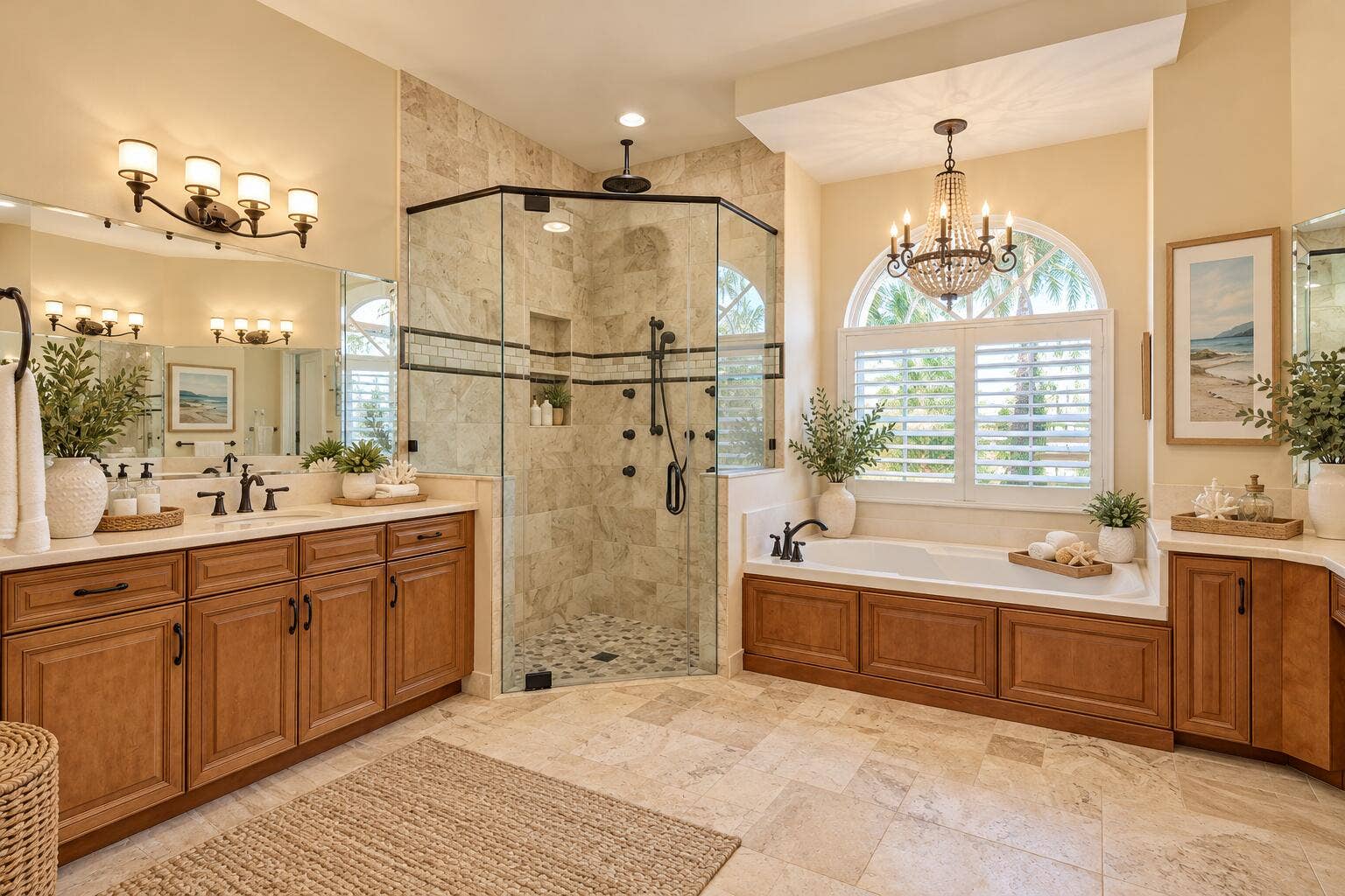 Downstairs master bath 1