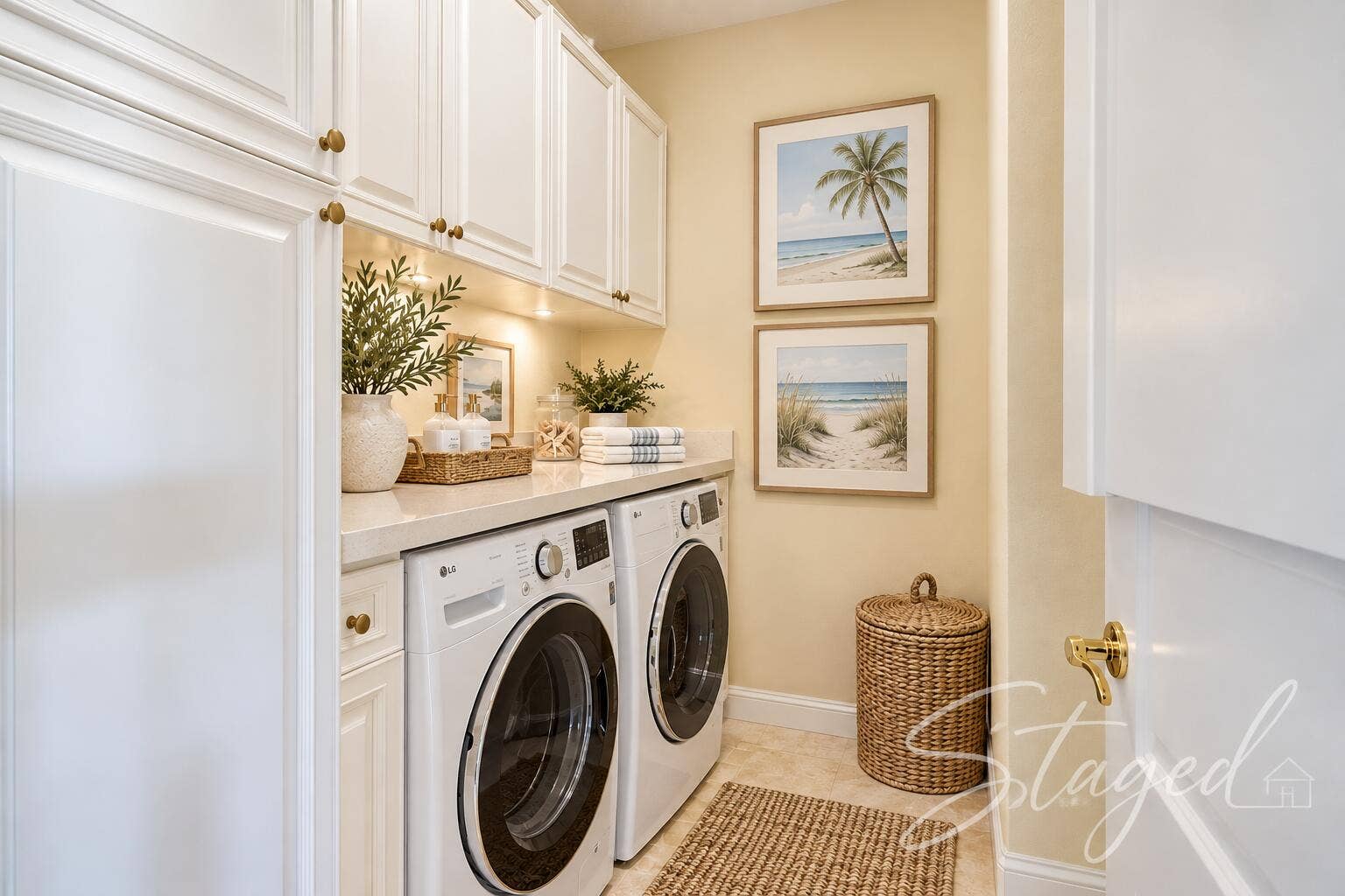 Downstairs laundry room