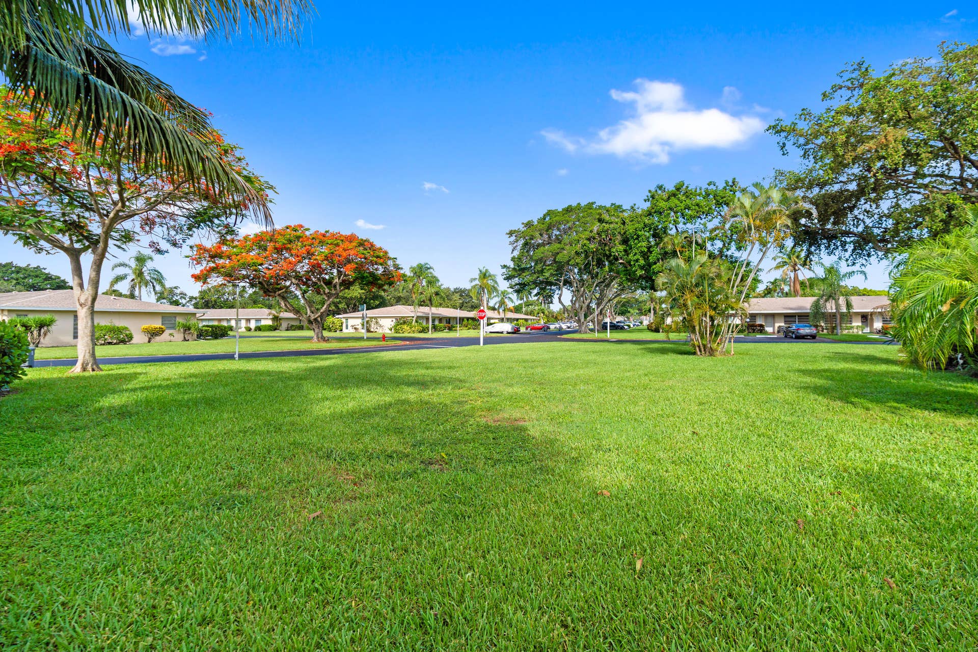 8666 Bella Vista Drive, #111, Boca Raton, FL 33433 Rare open view from patio
