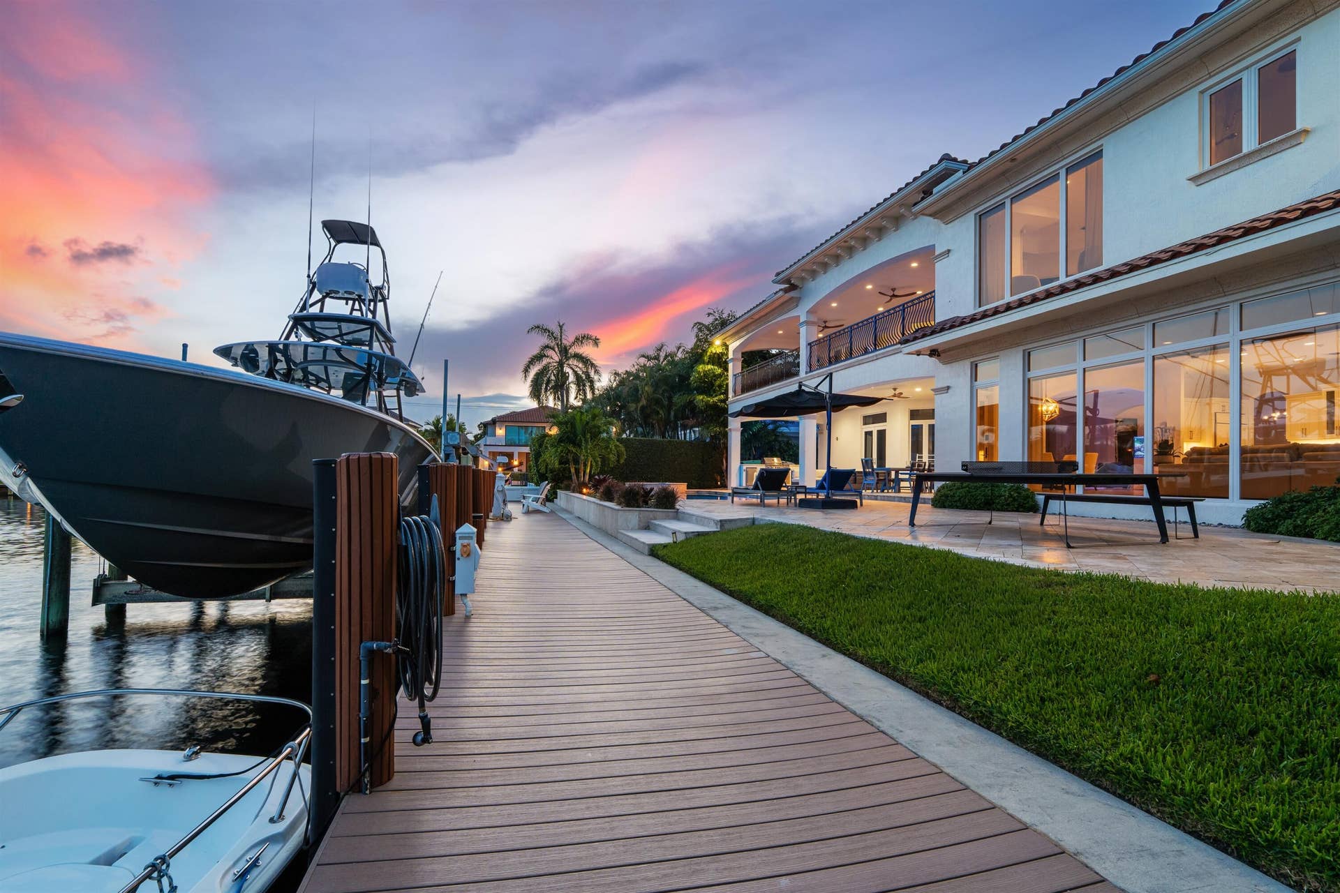 2320 NE 34th Court, Lighthouse Point, FL 33064 DOCK_TO_REAR_SUNSET