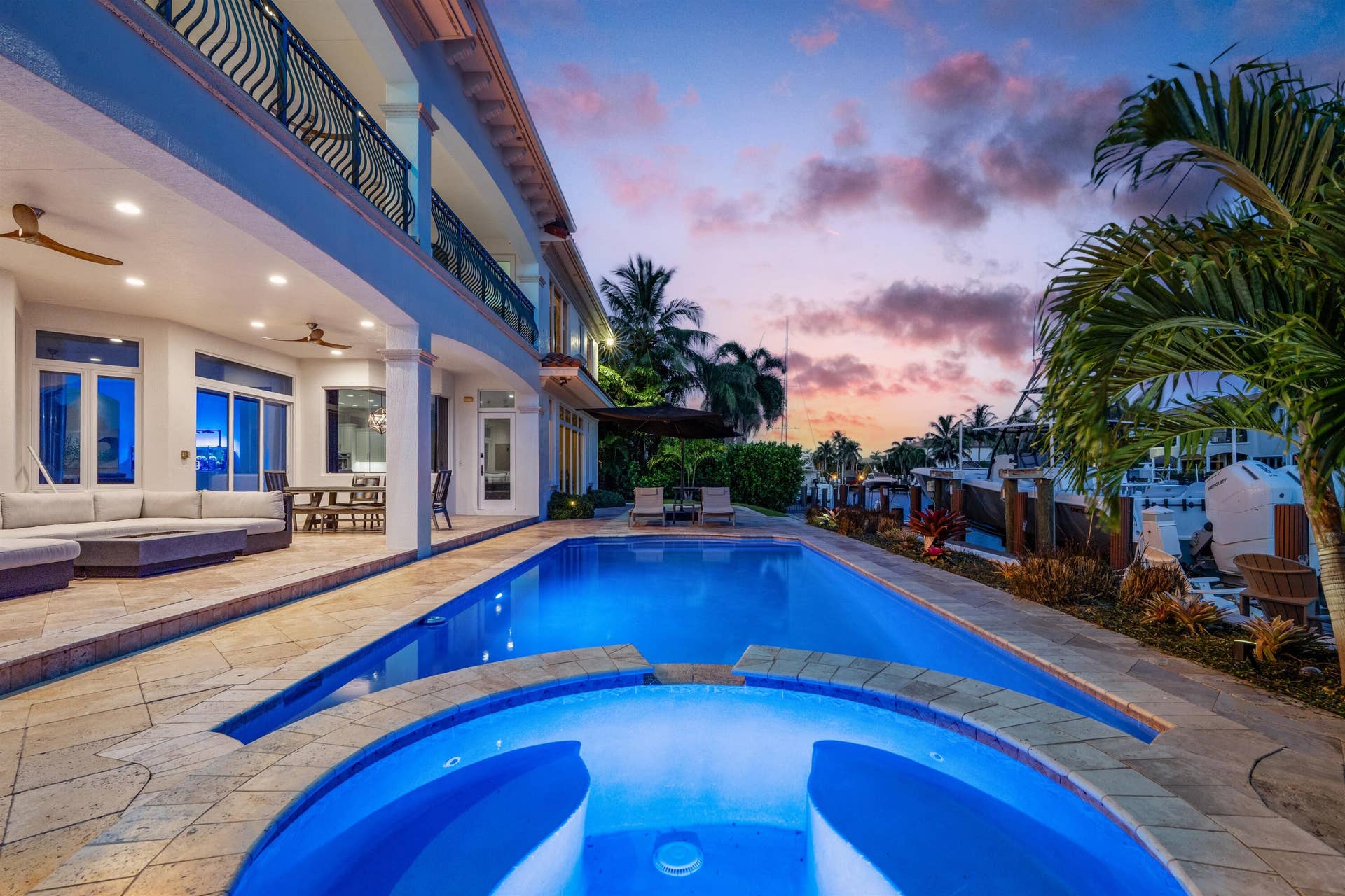 2320 NE 34th Court, Lighthouse Point, FL 33064 POOL_STRAIGHT_RIGHT_SUNSET