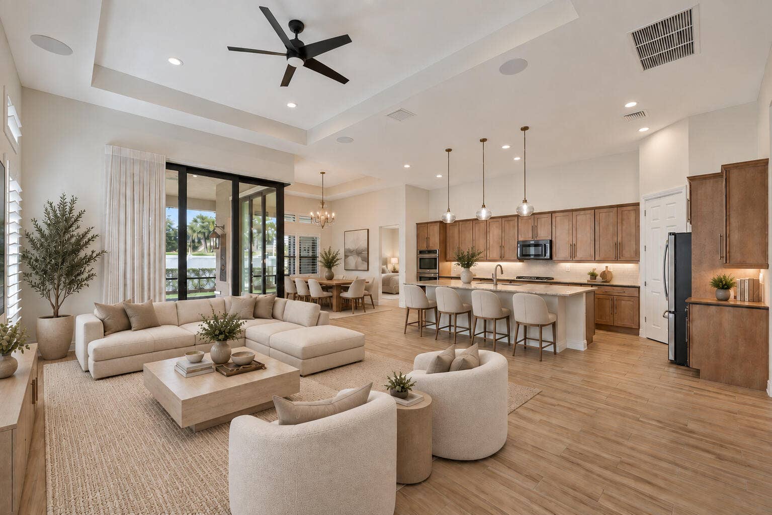 Great Room Virtually Staged